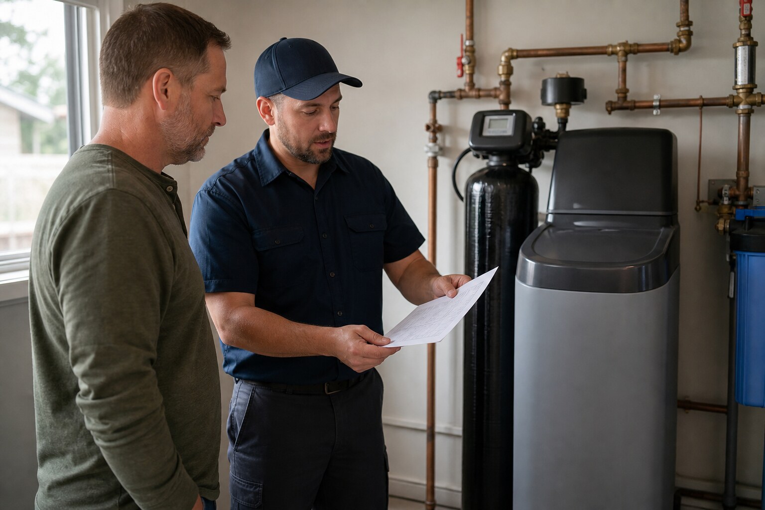 water softener installation assessment in Billings